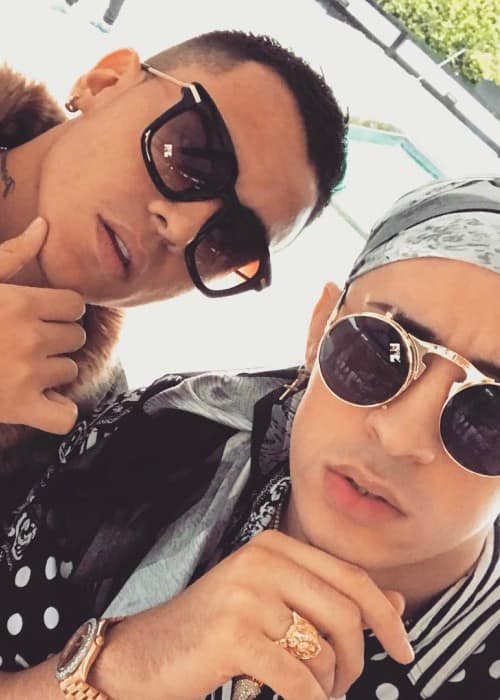 Bad Bunny (Right) and Kevin Roldan KR in an Instagram selfie in March 2017
