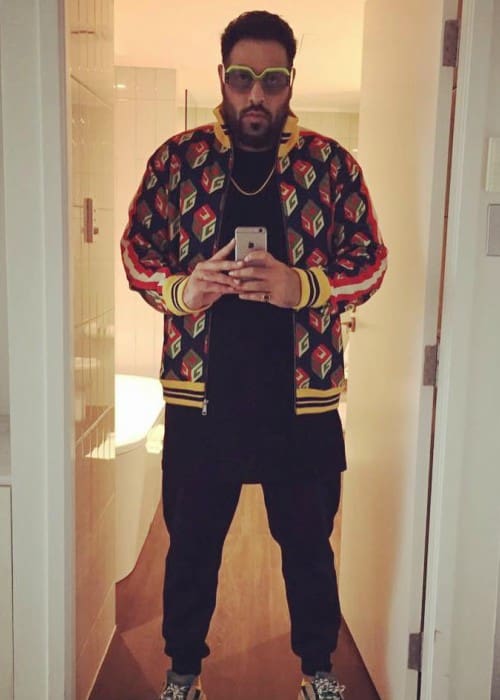 Badshah in an Instagram selfie as seen in November 2017