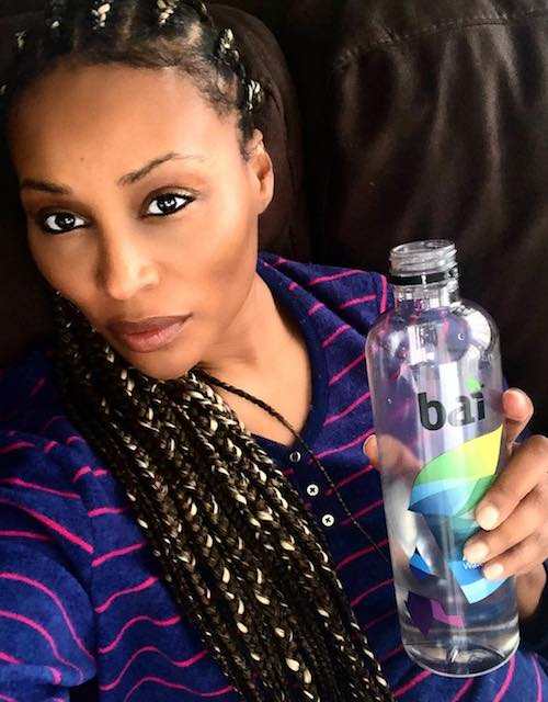 Cynthia Bailey drinking bai water as seen in January 2018