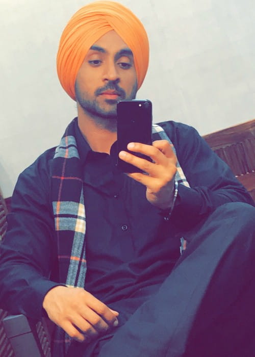 Diljit Dosanjh in an Instagram selfie as seen in November 2017