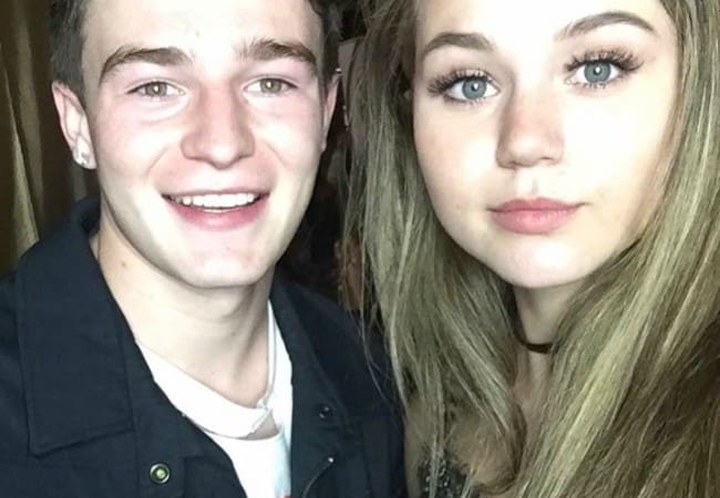 Dylan Summerall and Brec Bassinger in an Instagram selfie in March 2017