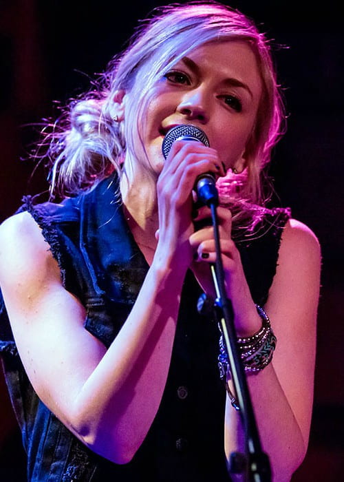 Emily Kinney during a performance at Rockwood Music Hall in February 2014