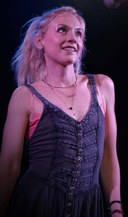 Emily Kinney performing at Troubadour in West Hollywood in June 2015