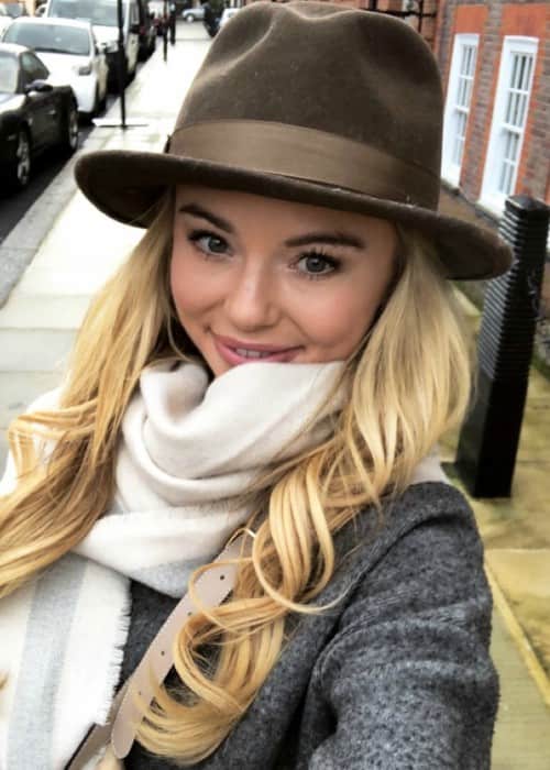 Georgia Toffolo in an Instagram selfie as seen in December 2017