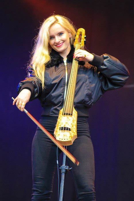 Grace Chatto as a member of Clean Bandit performing at Festival T in the Park, UK in 2014