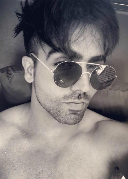 Harrdy Sandhu in an Instagram selfie as seen in December 2017