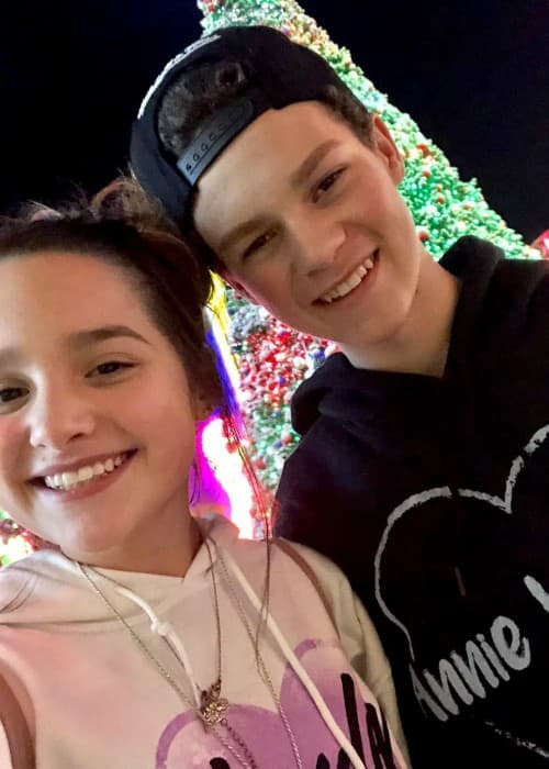 Hayden Summerall and Annie LeBlanc in an Instagram selfie in December 2017