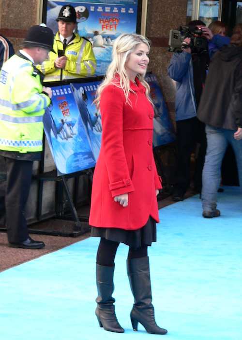 Holly Willoughby at Happy Feet Premiere in November 2006