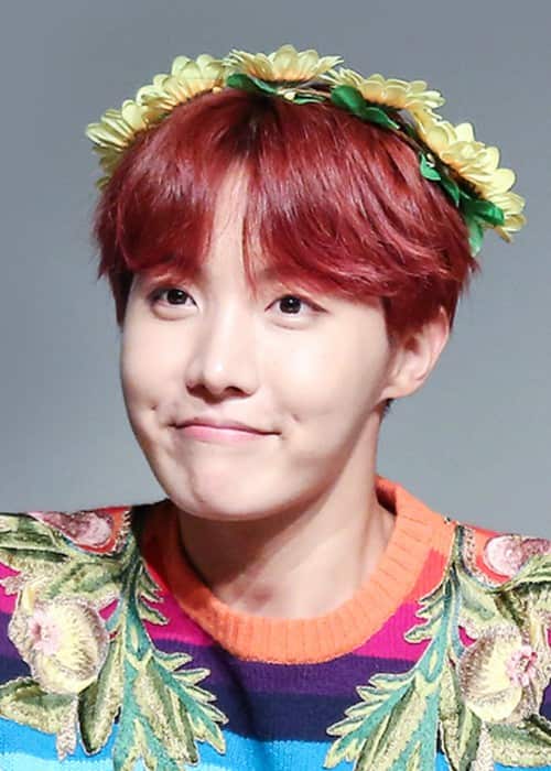 J-Hope at a fanmeet in Myeongdong on September, 30 2017