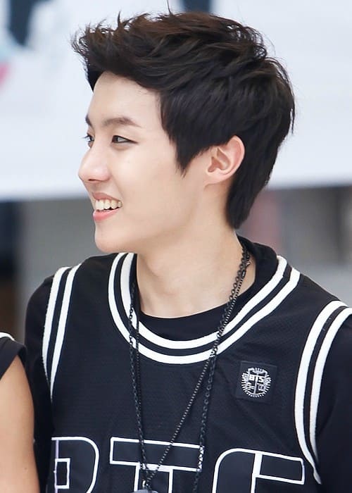 J-Hope at an fansign in Busan on July 27, 2013