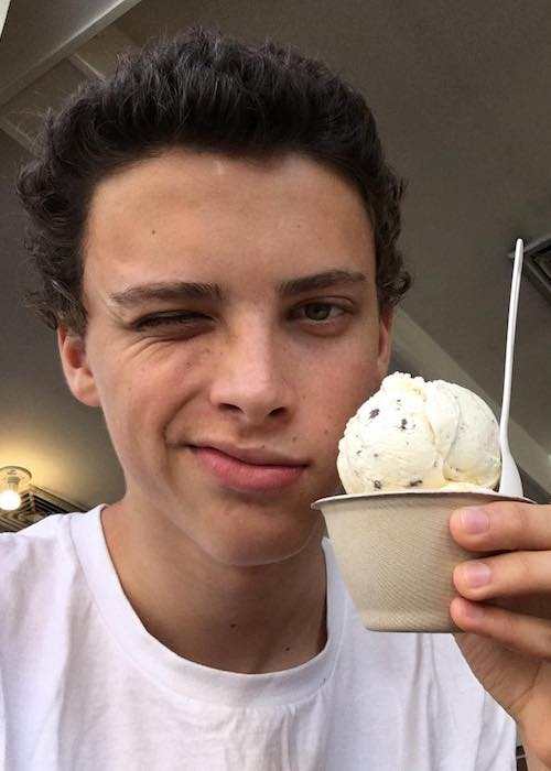 Jackie Radinsky with his favorite ice-cream in August 2016