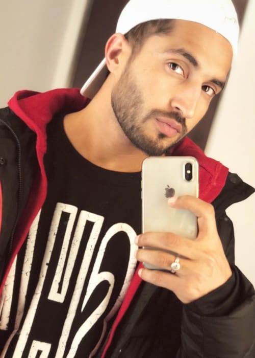 Jassie Gill in an Instagram selfie in December 2017