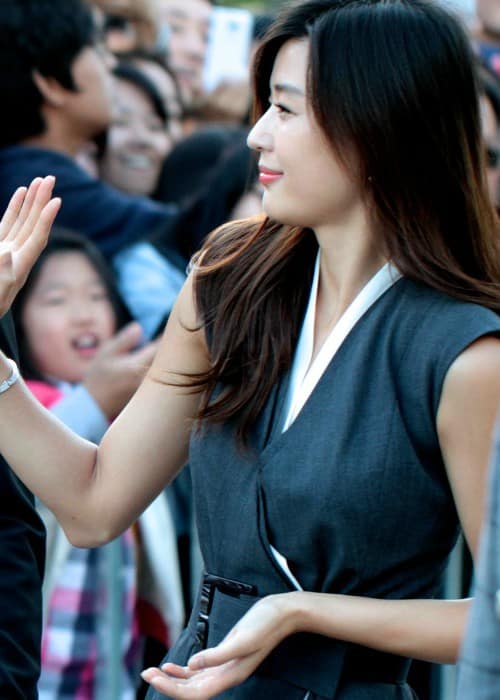 Jun Ji-hyun op Busan International Film Festival in oktober 2012