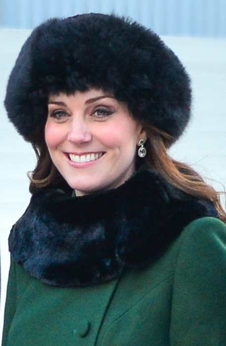 Kate Middleton during her visit to Stockholm in Sweden in January 2018