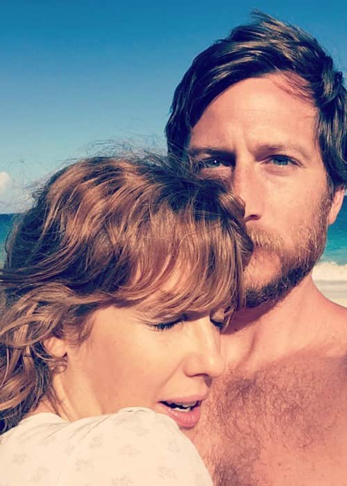 Kelly Reilly and Kyle Baugher in an Instagram selfie in January 2018