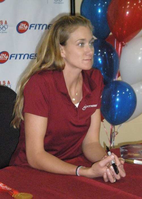 Kerri Walsh at 24 Fitness in San Mateo, California in 2008