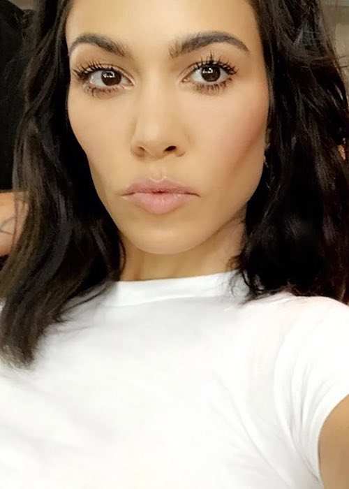 Kourtney Kardashian in an Instagram selfie in November 2017