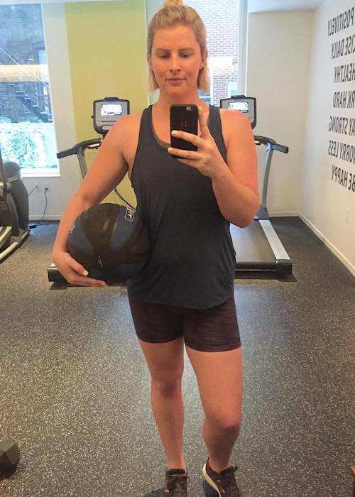Leisel Jones gym selfie in New York City in September 2017