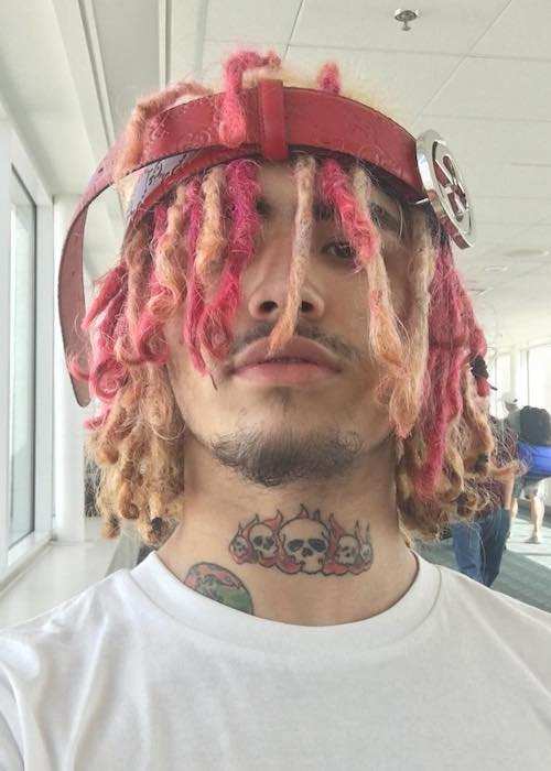 Lil Pump in an Instagram selfie in February 2017