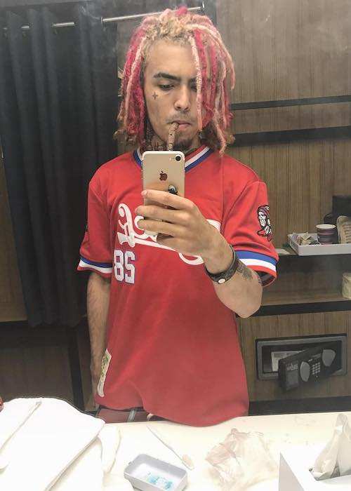 Lil Pump in an Instagram selfie in May 2017