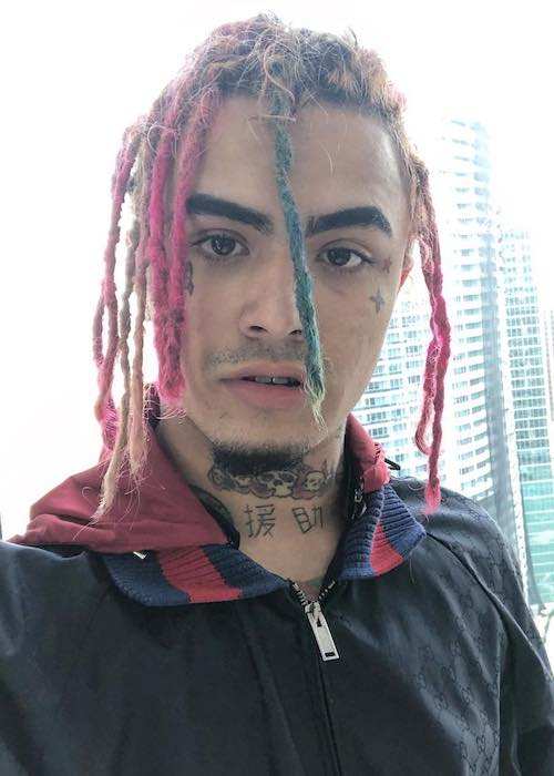 Lil Pump in an Instagram selfie in October 2017