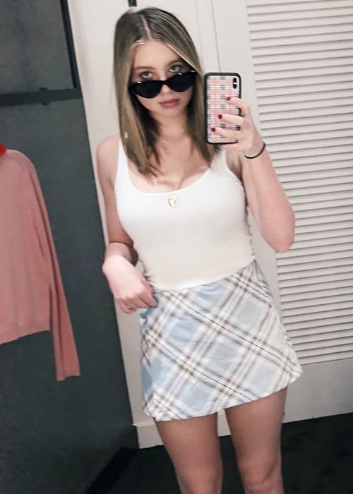 Lilia Buckingham in an Instagram selfie as seen in February 2018