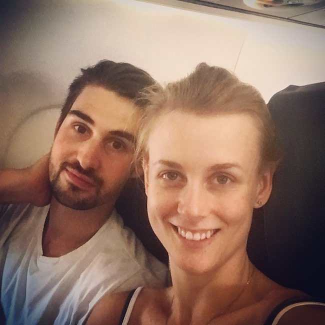 Madison Hubbell and former boyfriend Zachary Donohue in a selfie in September 2017