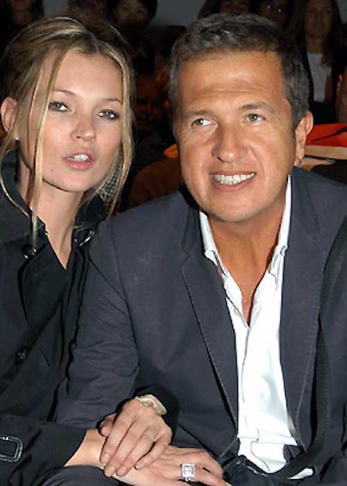 Mario Testino with supermodel Kate Moss as seen in 2007