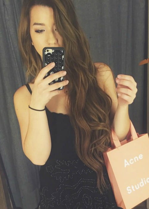 Mia Stammer in an Instagram selfie as seen in January 2015