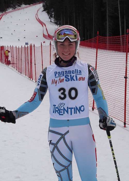 Mikaela Shiffrin in Andalo as seen in 2012