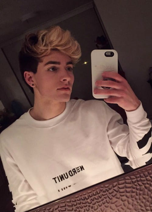 Paul Zimmer in an Instagram selfie in December 2016