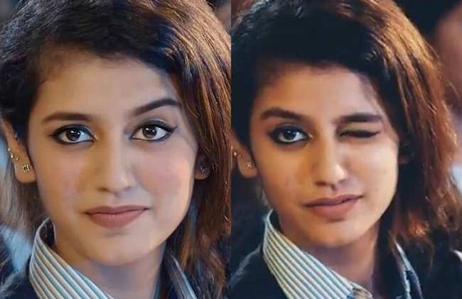 Priya Prakash Varrier eyebrow wink