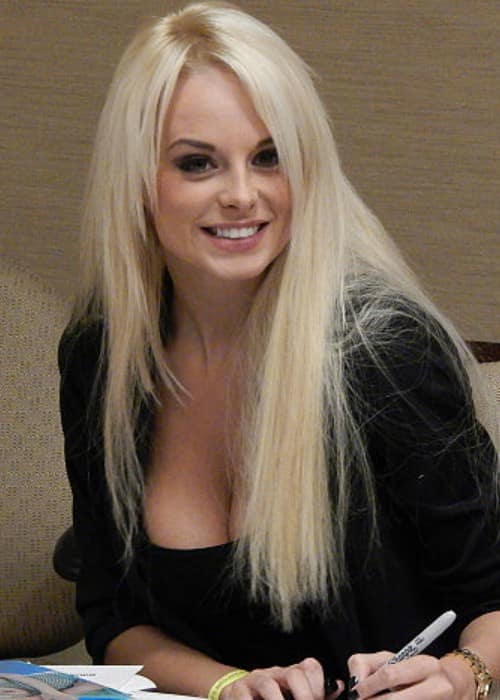 Rhian Sugden signing autographs at Boston Megafest in November 2013