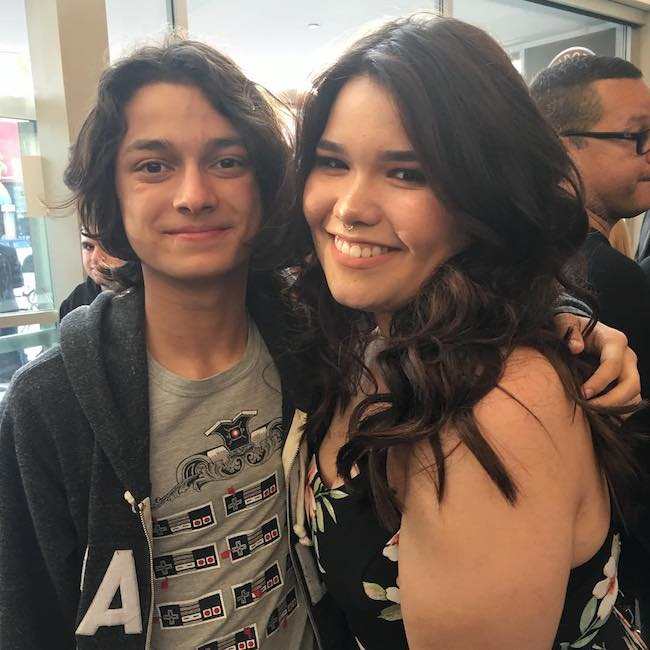 Rio Mangini and Madison De La Garza in an Instagram selfie in May 2017