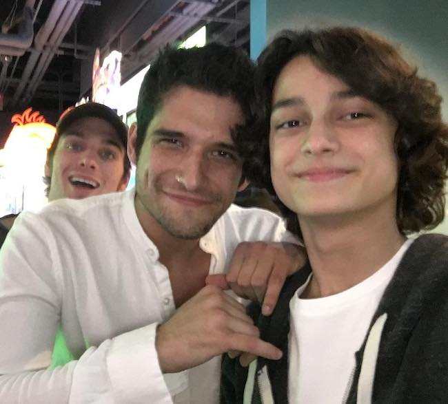 Rio Mangini and Tyler Posey in a selfie in November 2016