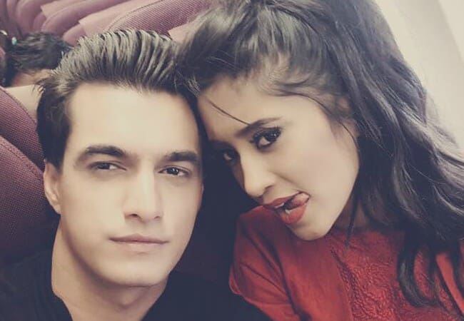 Shivangi Joshi and Mohsin Khan in an Instagram selfie as seen in December 2017