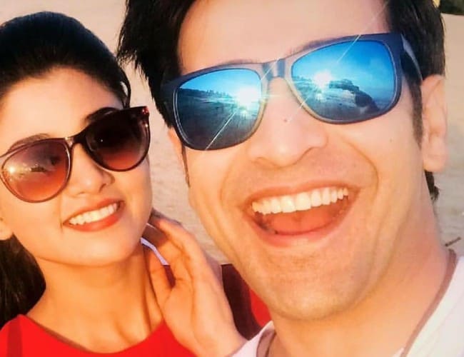 Tanvi Dogra and Dishank Arora in a selfie in January 2018