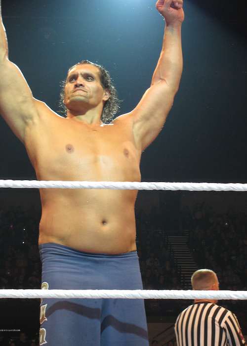 The Great Khali at Adelaide, South Australia at WWE house in July 2013