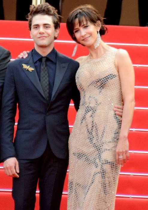 Xavier Dolan and Sophie Marceau at the Cannes Film Festival in 2015