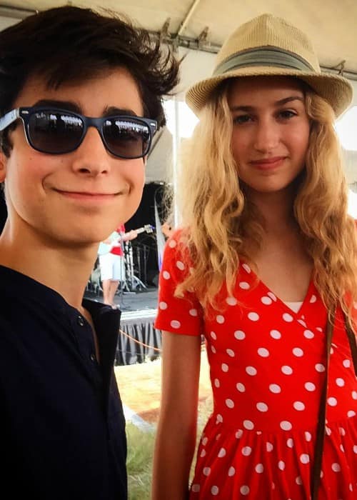 Aidan Gallagher and Trinity Rose in a selfie in September 2017