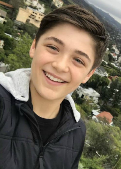 Asher Angel in a selfie