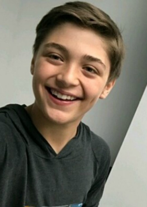 Asher Angel in an Instagram selfie in August 2017