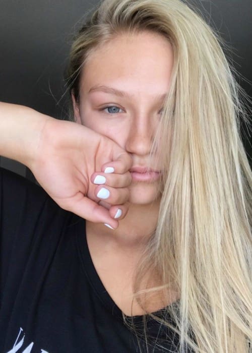 Autumn Miller in a selfie as seen in September 2017