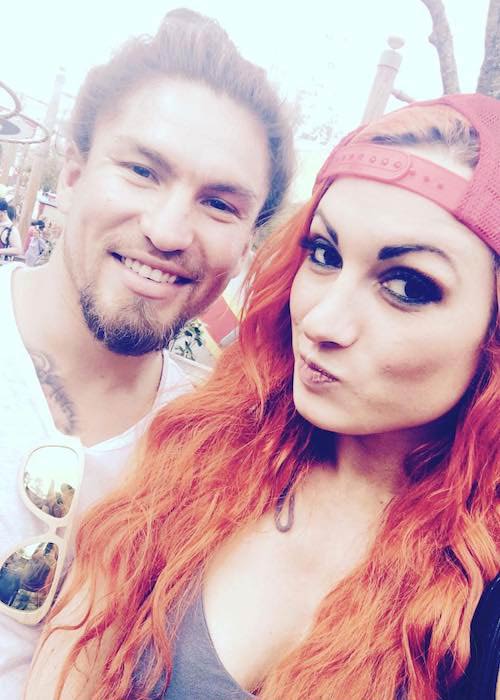 Becky Lynch and Luke Sanders as seen in November 2016