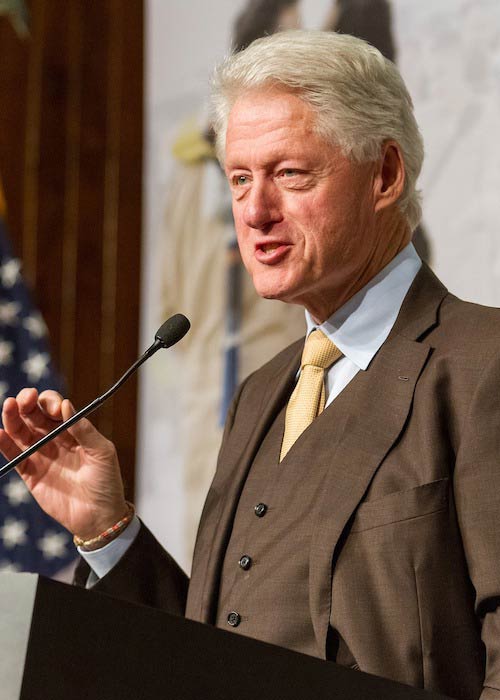 Bill Clinton while speaking at a conference