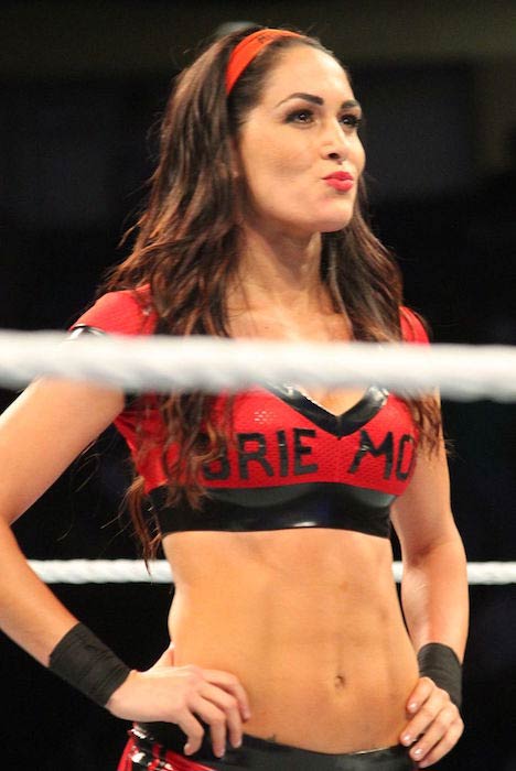 Brie Bella inside the ring during a SmackDown Main Event in September 2014
