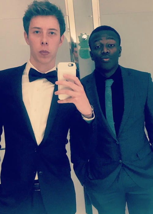 Calfreezy (Left) and KSI in an Instagram selfie in February 2017