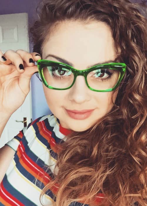 Carrie Hope Fletcher in an Instagram selfie as seen in March 2018