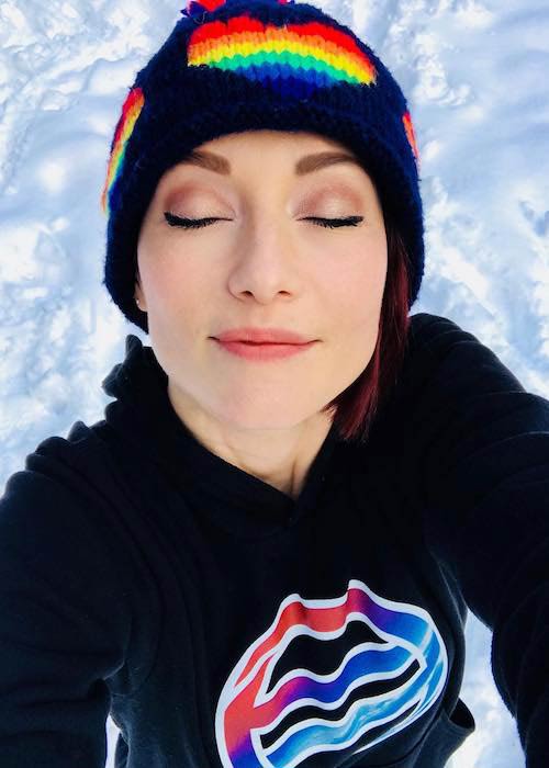 Chyler Leigh in a selfie in February 2018