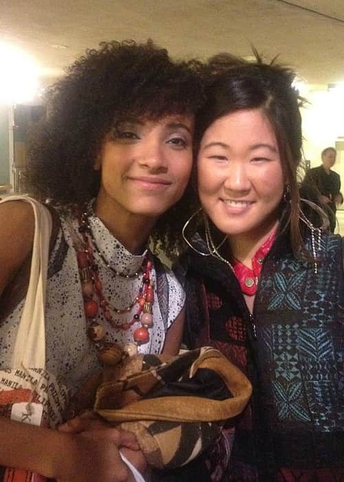 Grace Kelly (Right) and Esperanza Spalding as seen in April 2012